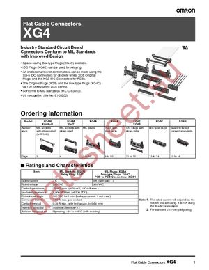 XG4A-1031 datasheet  